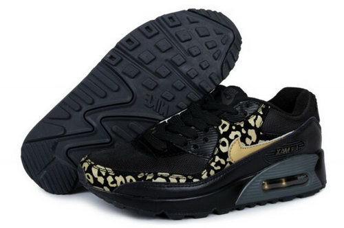 Air Max 90 Womenss New Shoes Black Gold Closeout